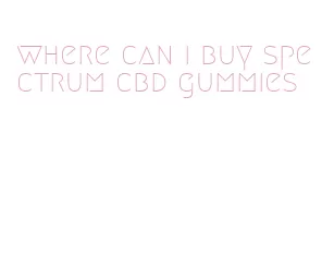 where can i buy spectrum cbd gummies