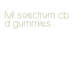 full soectrum cbd gummies