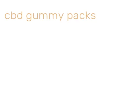 cbd gummy packs