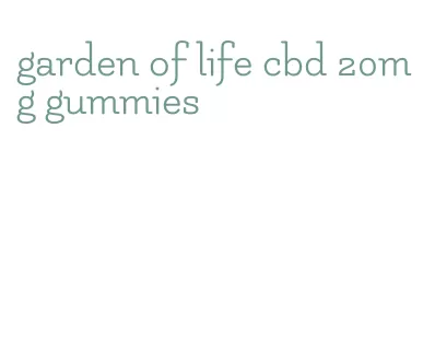 garden of life cbd 20mg gummies