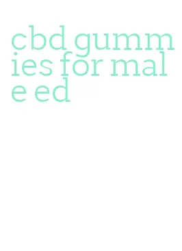 cbd gummies for male ed