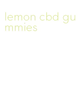 lemon cbd gummies