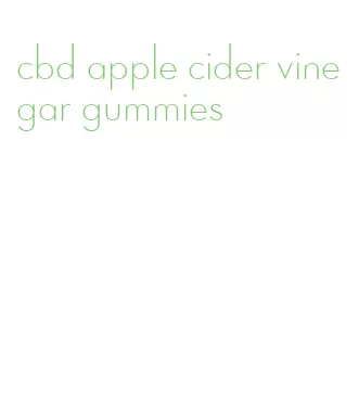 cbd apple cider vinegar gummies