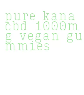 pure kana cbd 1000mg vegan gummies