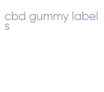 cbd gummy labels