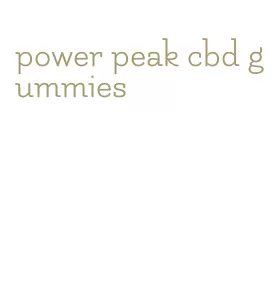 power peak cbd gummies