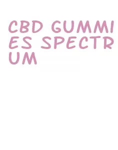 cbd gummies spectrum