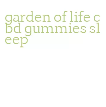 garden of life cbd gummies sleep