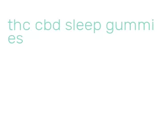 thc cbd sleep gummies