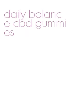 daily balance cbd gummies