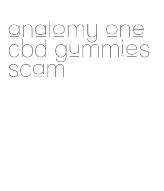 anatomy one cbd gummies scam